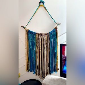 Handmade macrame tapestry
